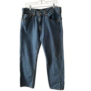 Levi's 505 Men’s Straight Leg Medium Wash Blue Jeans Size 34x30 Regular Fit